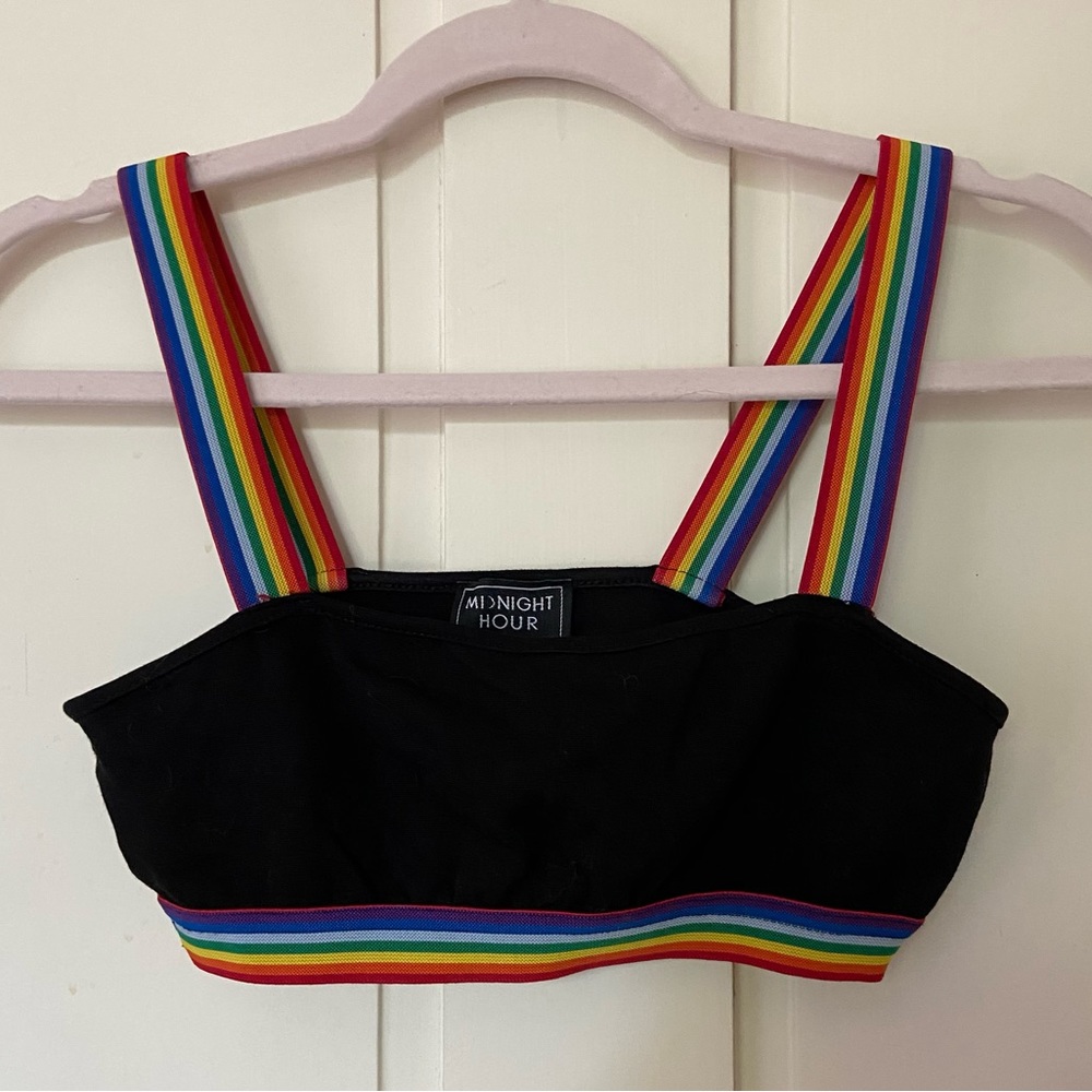 Rainbow pride bralette